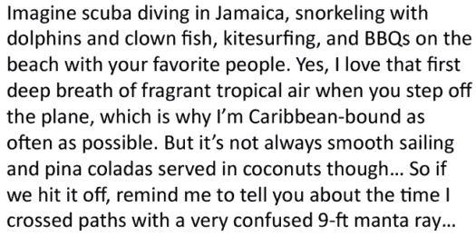 good match profile example