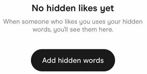 Hidden Likes notification on Hinge