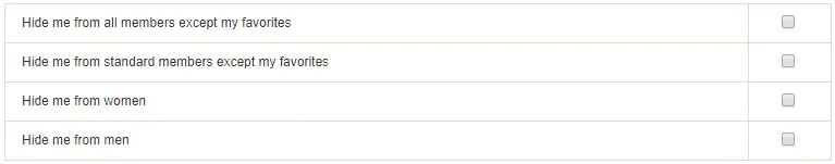 hide your profile on MillionaireMatch