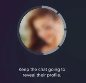 Hot Takes match with blurred profile