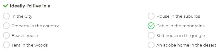 sample profile question