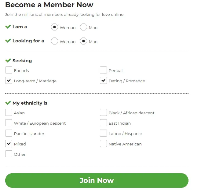 interracial dating signup