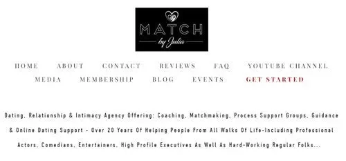 Match by Julia Orange County matchmaking service