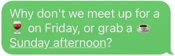 meet for coffee text