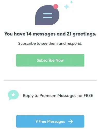 Message notification on Zoosk