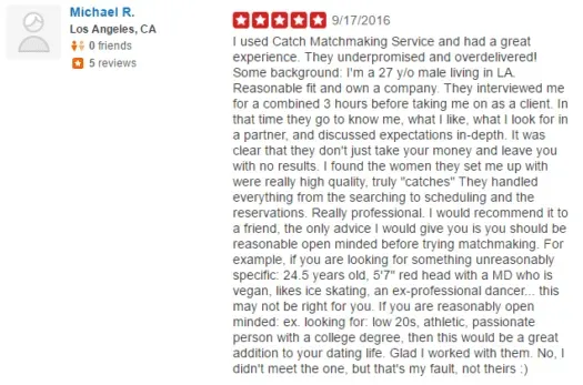 Catch Matchmaking review