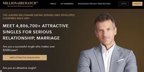 MillionaireMatch dating site