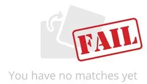 Notification for no matches yet