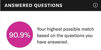 OkCupid match number