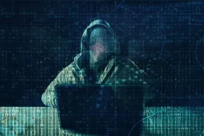 Illustration of an online scammer