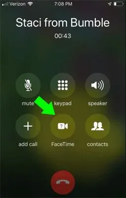 FaceTime Dating call