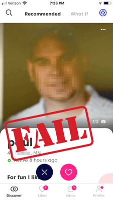 photo mistake men make on dating apps