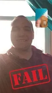 Example of poor lighting on a video call.