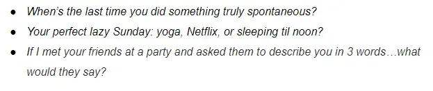 questions to ask a woman on Bumble