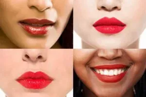 red lipstick