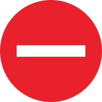 red sign