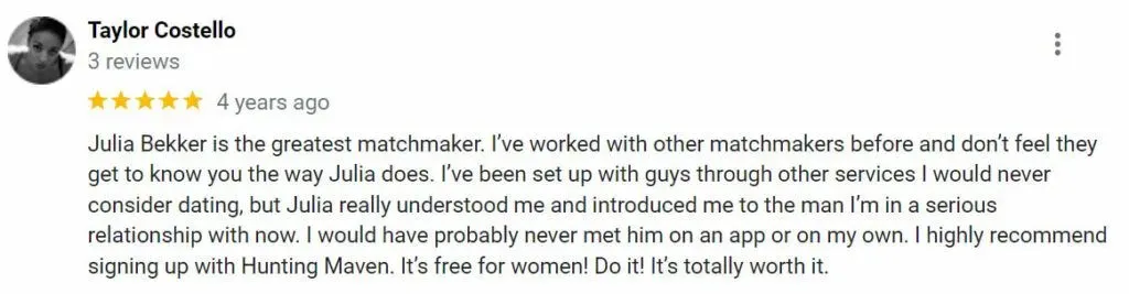 5-star Hunting Maven google review