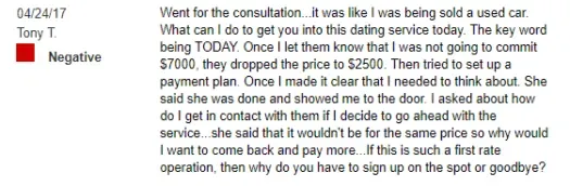 Sarasota Singles Cost