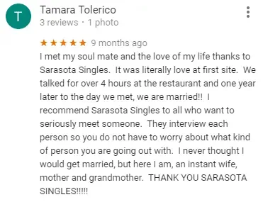 sarasota singles google reviews