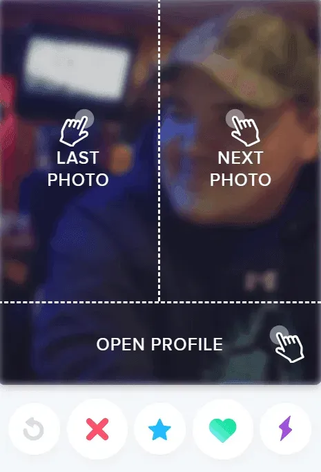 scrolling Tinder matches