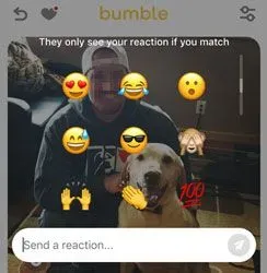 Send a Bumble reaction