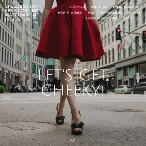 MyCheekyDate Boston website