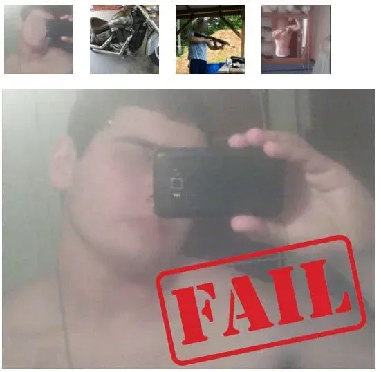 bad online dating photo examples