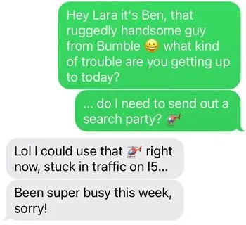 ask her out over text