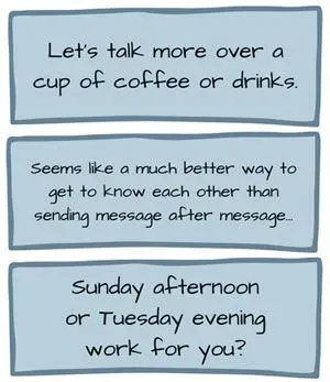 Text sequence to ask for a date