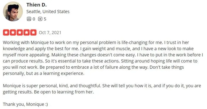 Seattle Love Broker 5-star yelp review