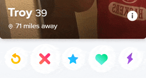 Tinder web navigation
