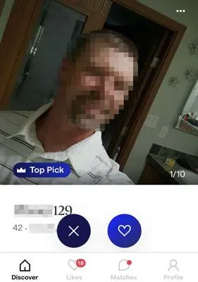 Top Pick icon on Match profile