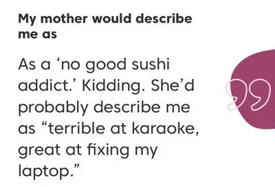 Example #1 of a good Match topic answer