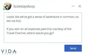 Message about travel you can start a conversation with